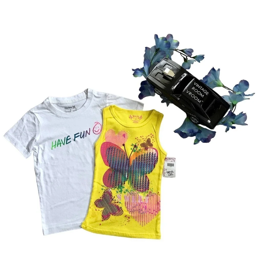 Hurley and Total Girl NWT Tops Bundle Girls 6